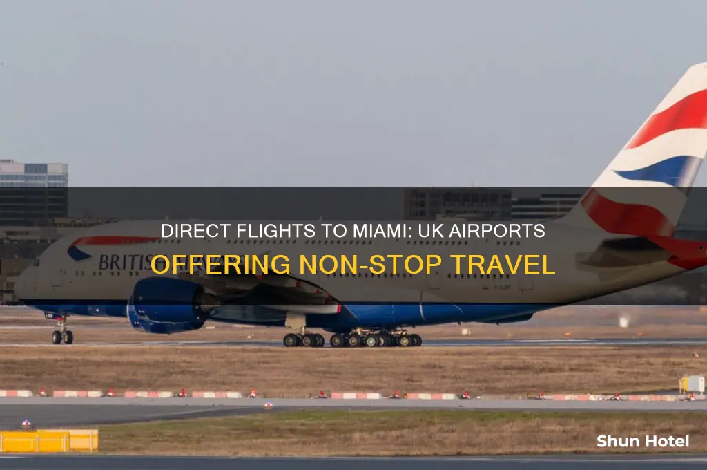 which uk airports fly direct to miami