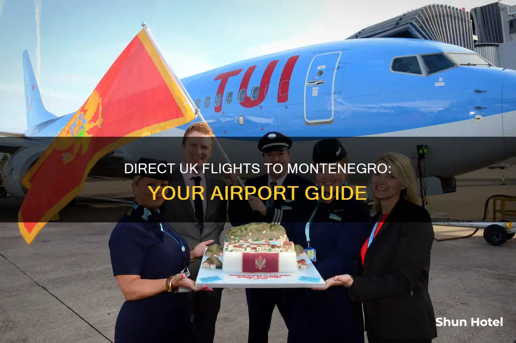 which uk airports fly direct to montenegro