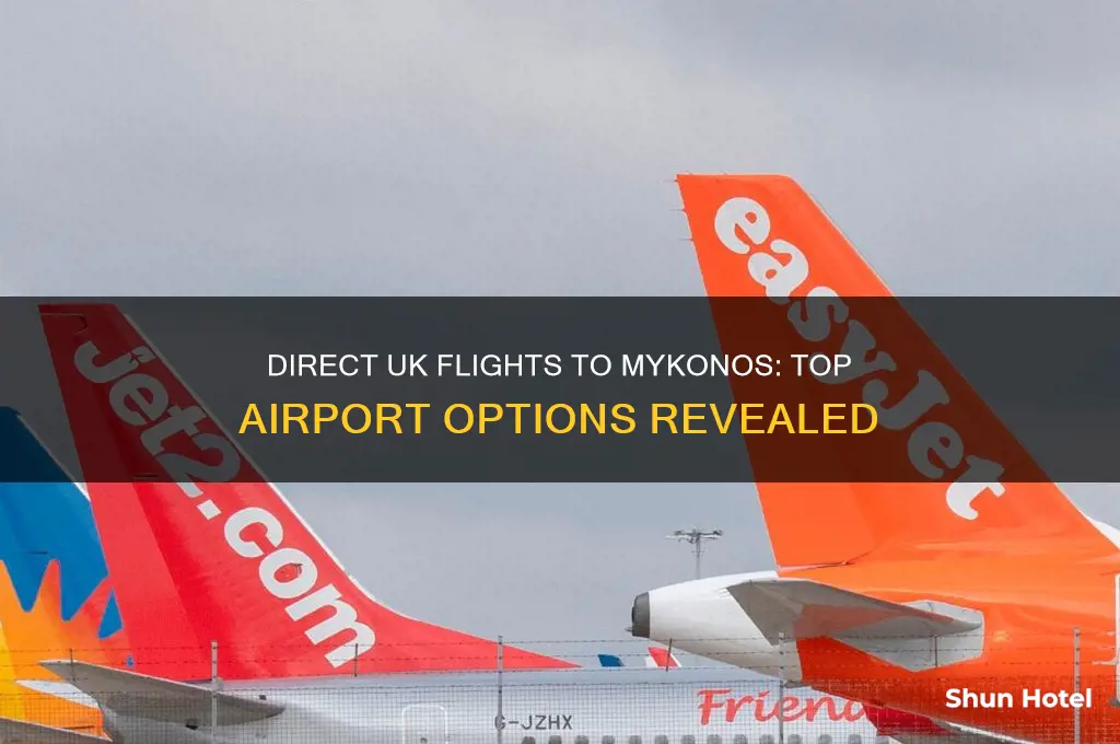 which uk airports fly direct to mykonos