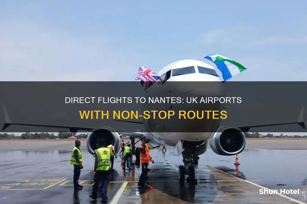 which uk airports fly direct to nantes