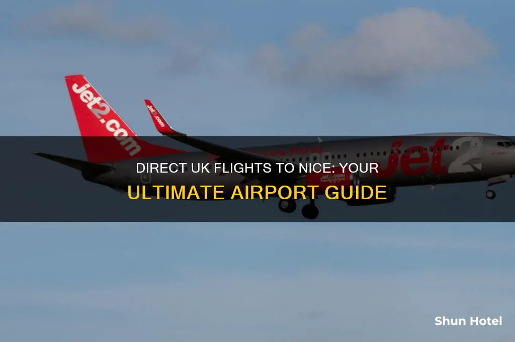 which uk airports fly direct to nice