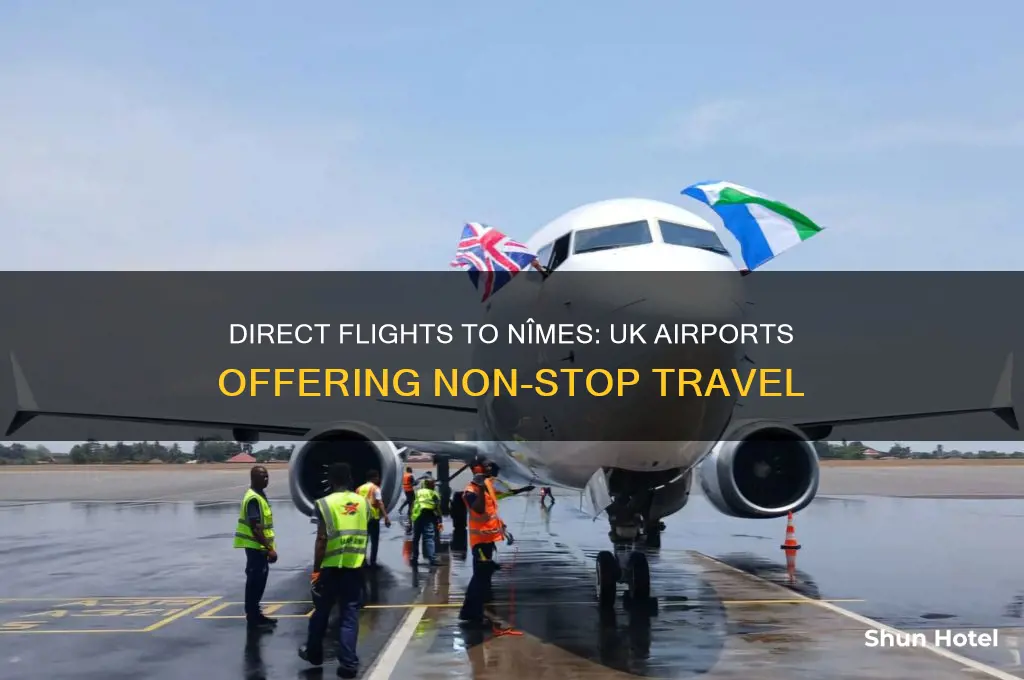 which uk airports fly direct to nimes