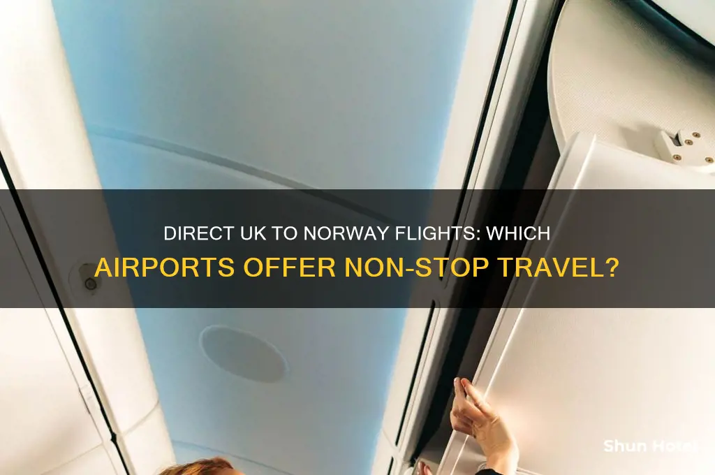 which uk airports fly direct to norway