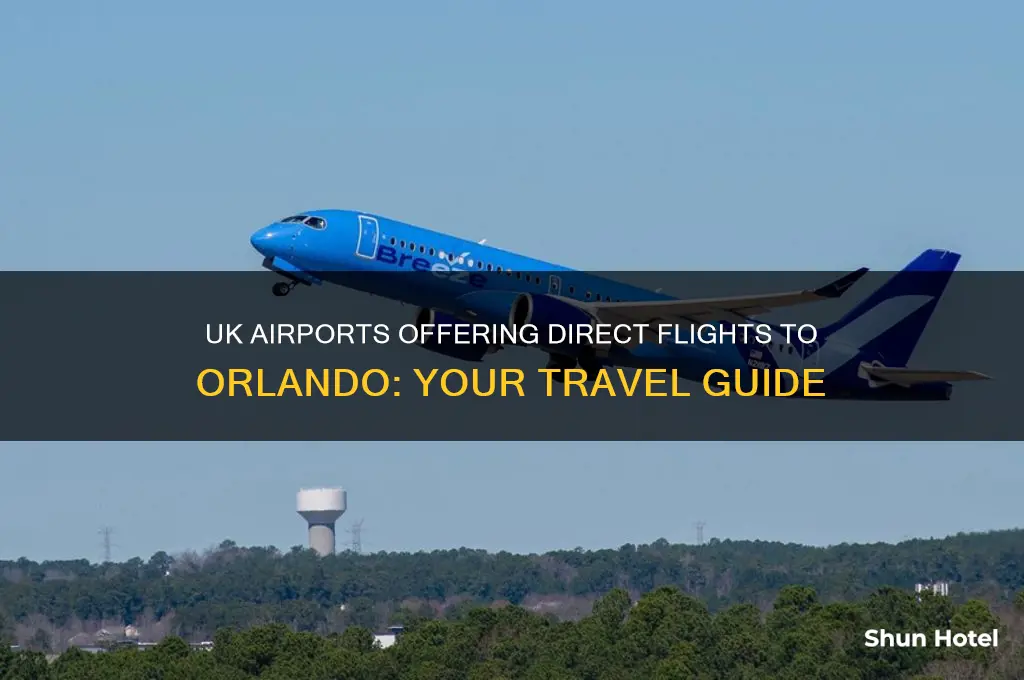 which uk airports fly direct to orlando