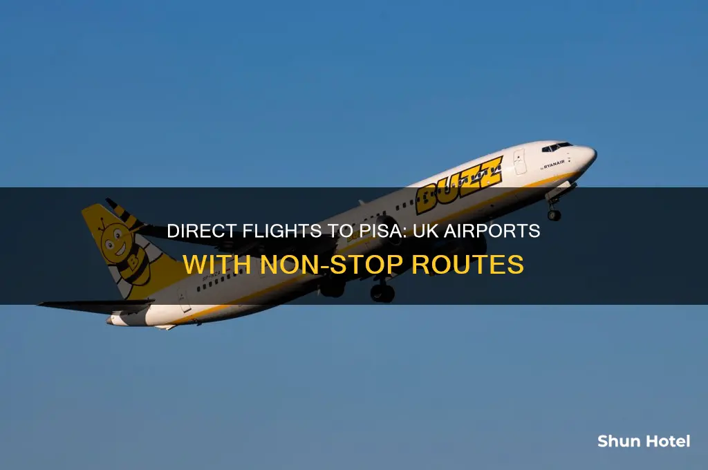 which uk airports fly direct to pisa