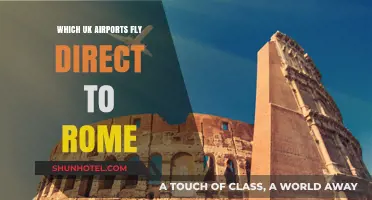 Direct Flights to Rome: UK Airports with Non-Stop Services