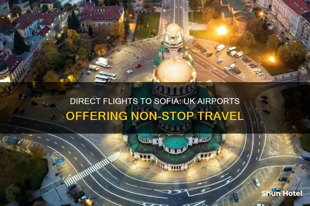 which uk airports fly direct to sofia