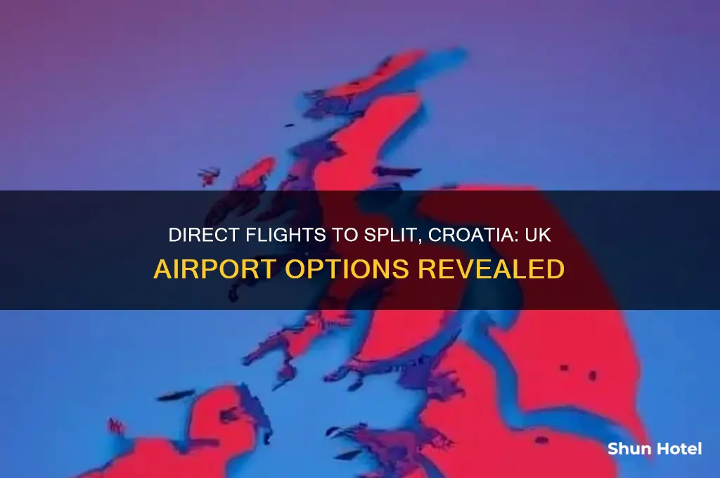 which uk airports fly direct to split croatia
