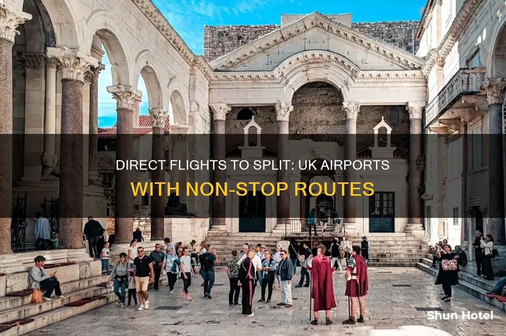 which uk airports fly direct to split