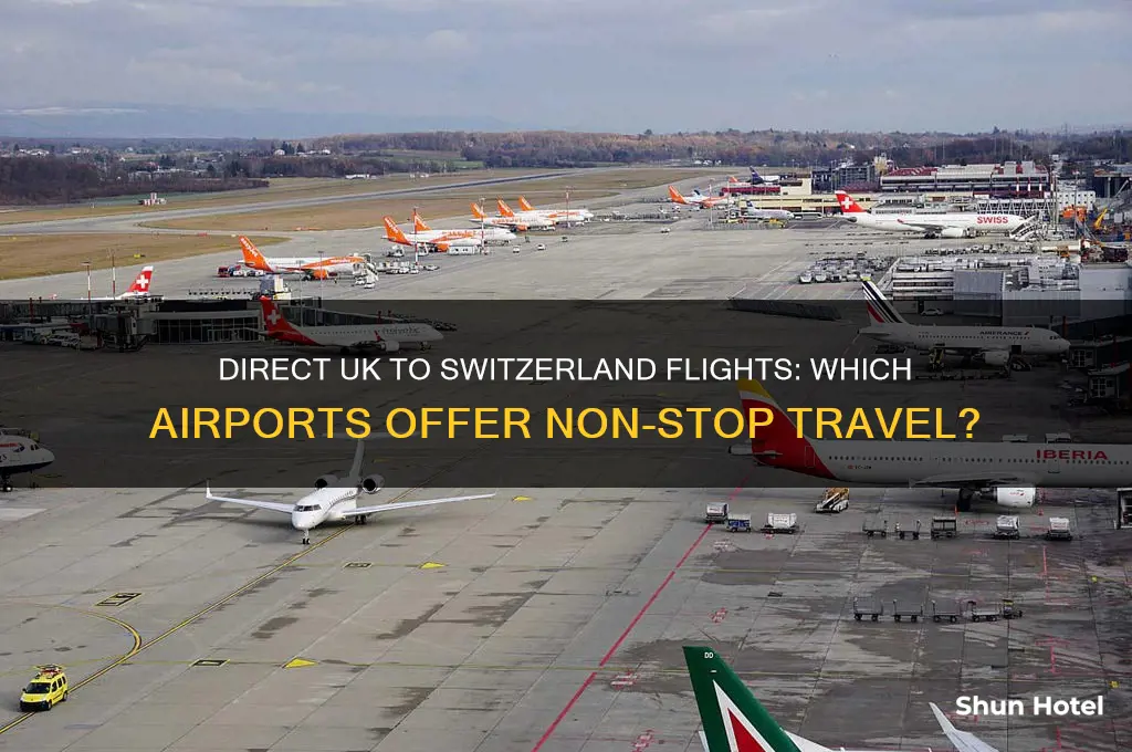which uk airports fly direct to switzerland