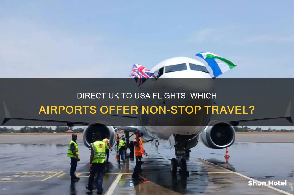 which uk airports fly direct to usa