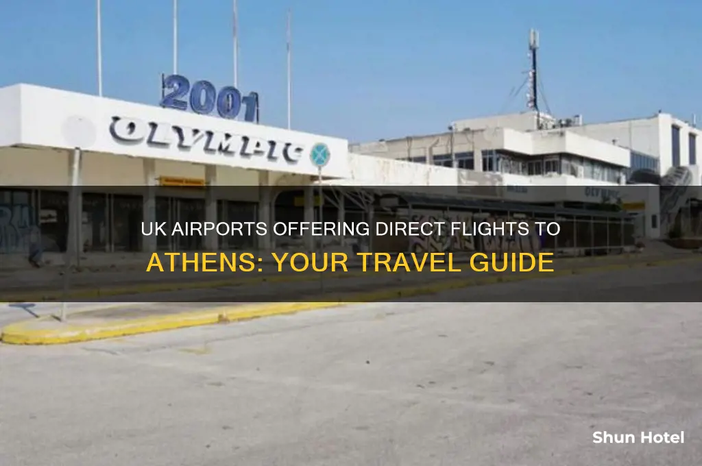 which uk airports fly to athens