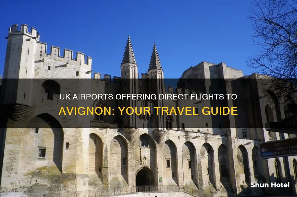 which uk airports fly to avignon
