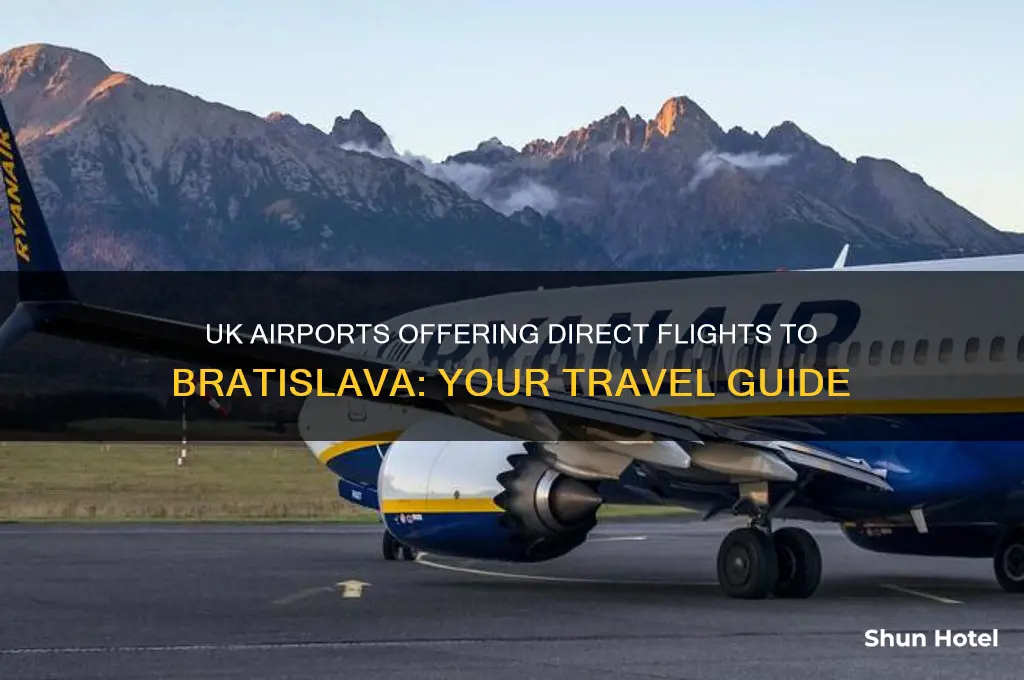 which uk airports fly to bratislava