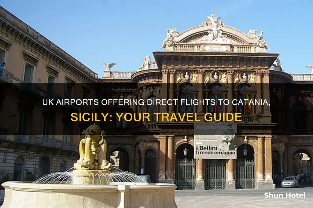 which uk airports fly to catania
