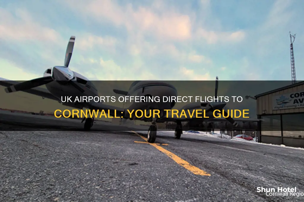 which uk airports fly to cornwall