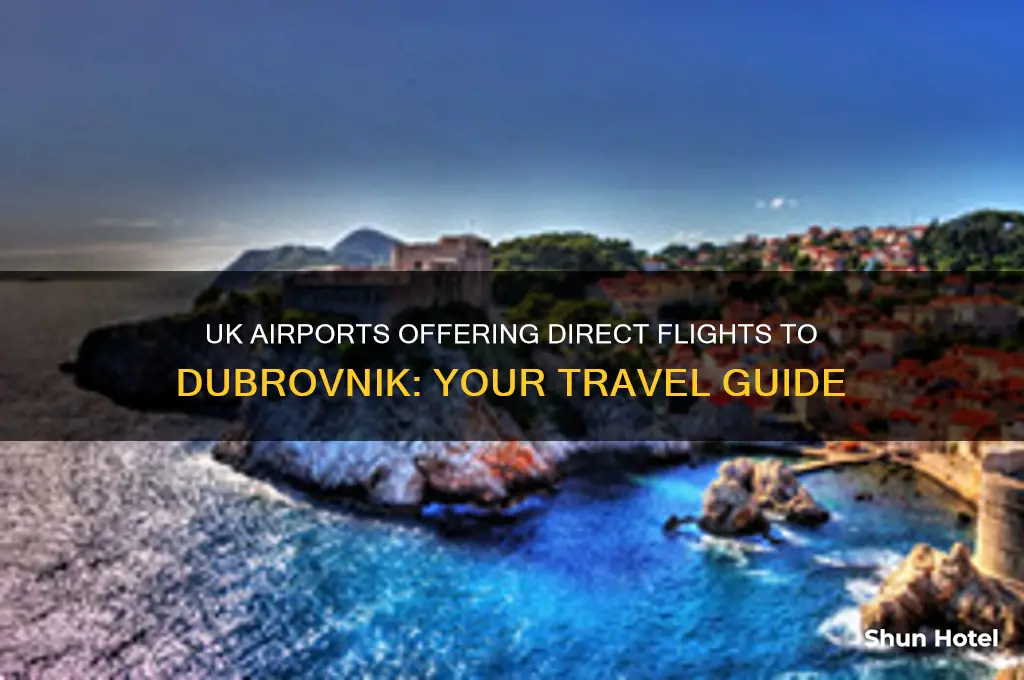 which uk airports fly to dubrovnik