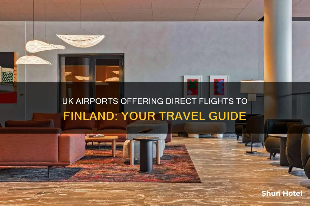 which uk airports fly to finland