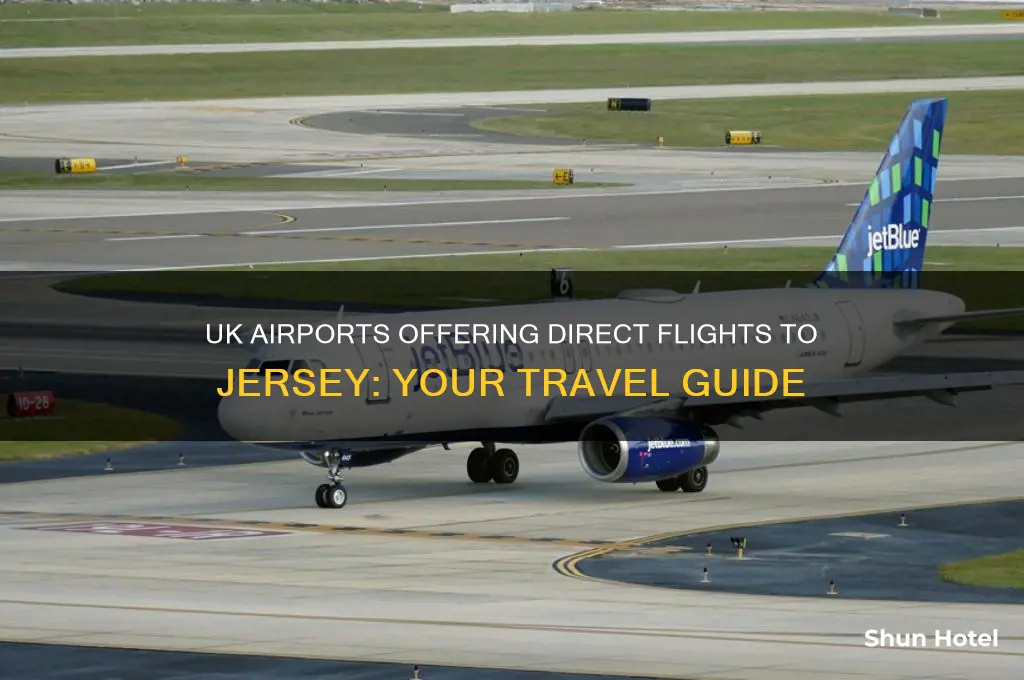 which uk airports fly to jersey