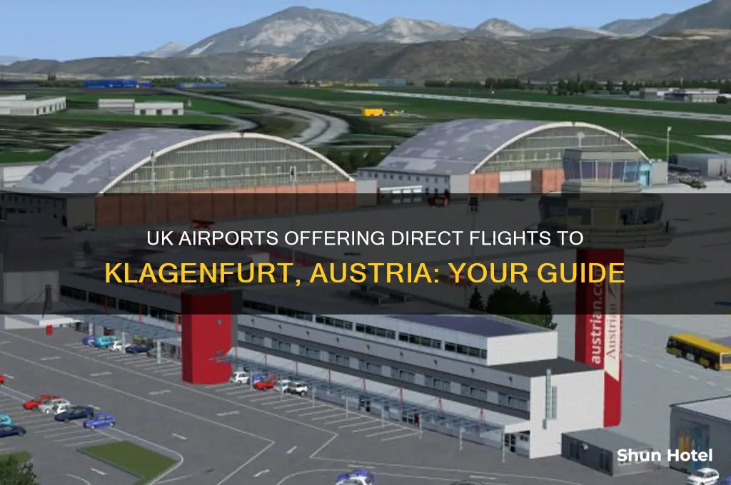 which uk airports fly to klagenfurt