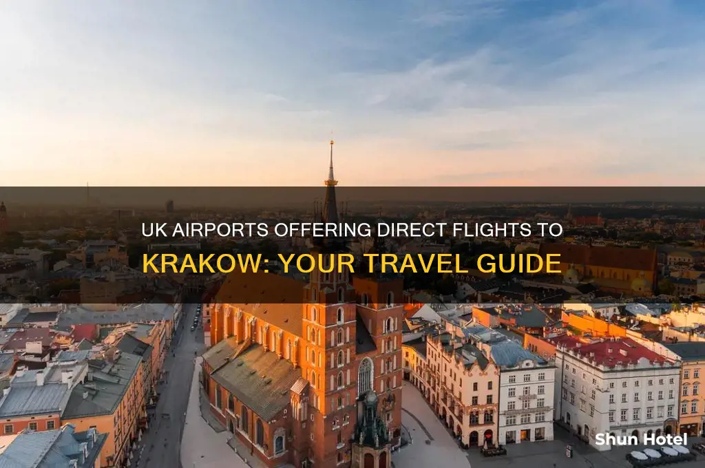 which uk airports fly to krakow