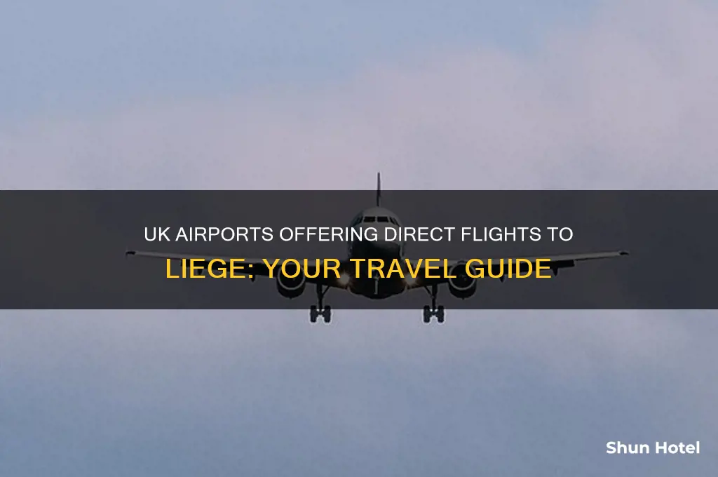 which uk airports fly to liege
