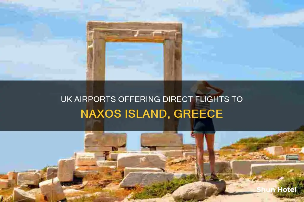which uk airports fly to naxos