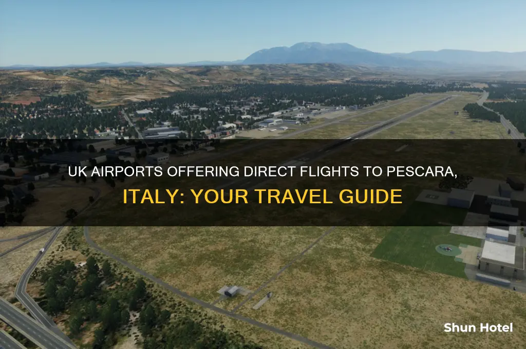 which uk airports fly to pescara italy