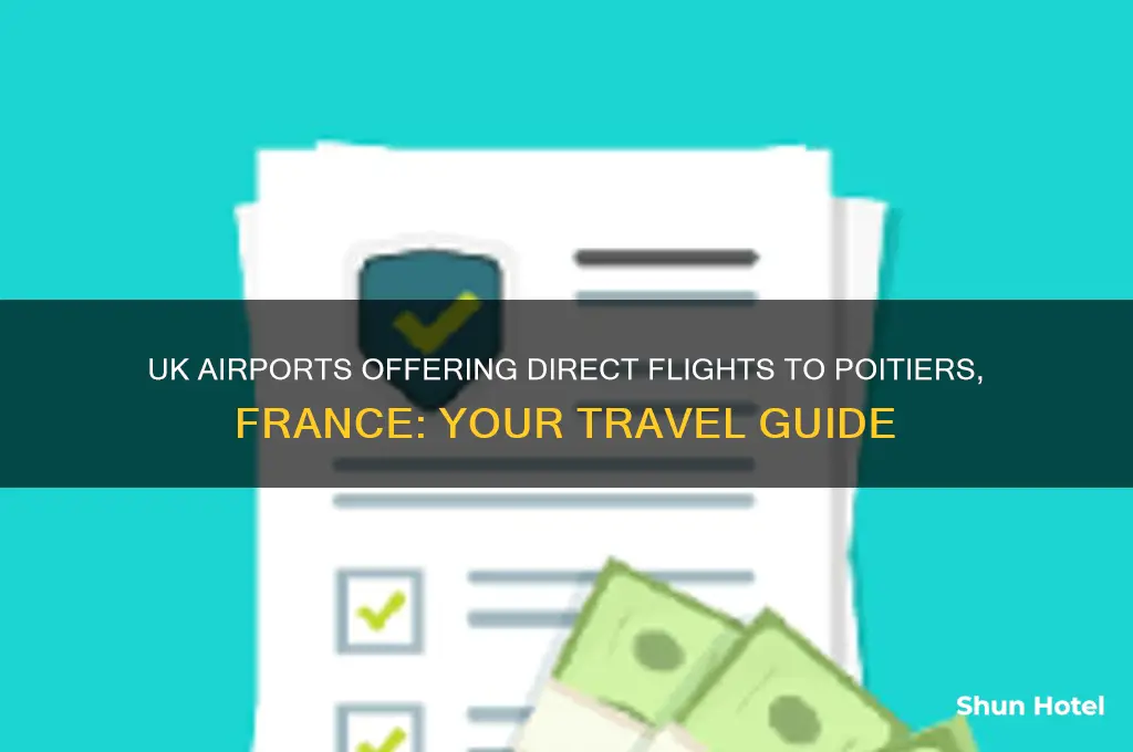 which uk airports fly to poitiers france