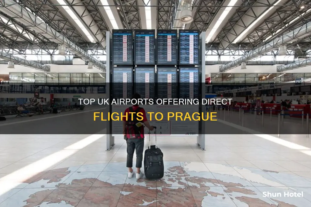 which uk airports fly to prague