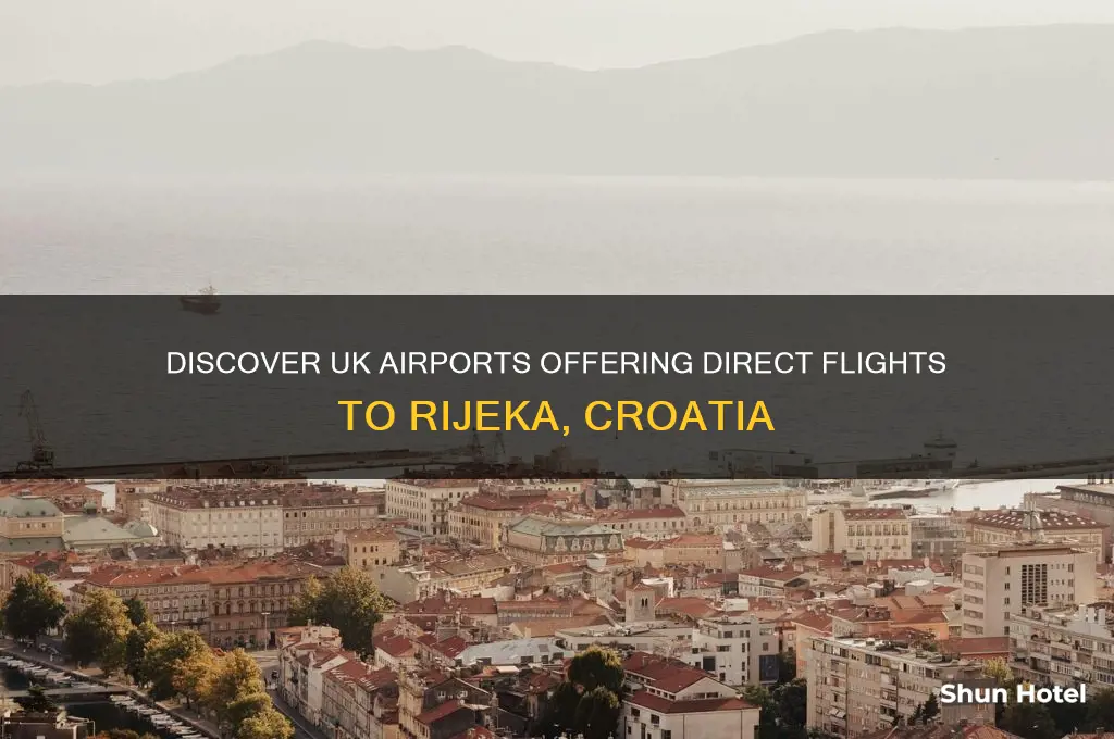 which uk airports fly to rijeka