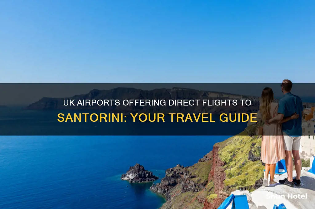 which uk airports fly to santorini