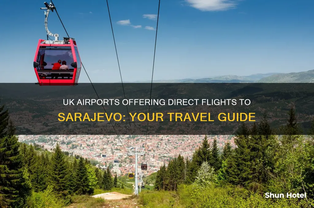 which uk airports fly to sarajevo