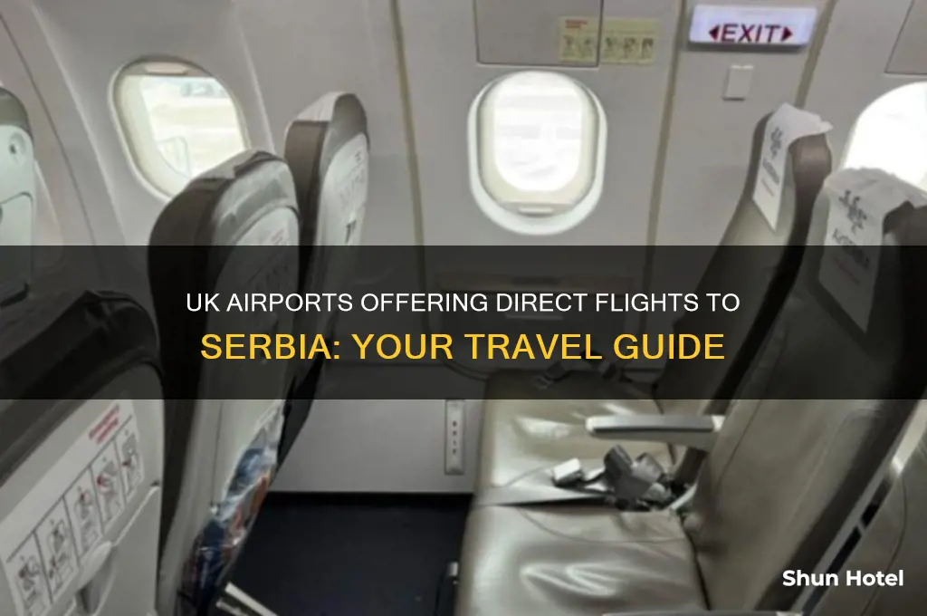 which uk airports fly to serbia