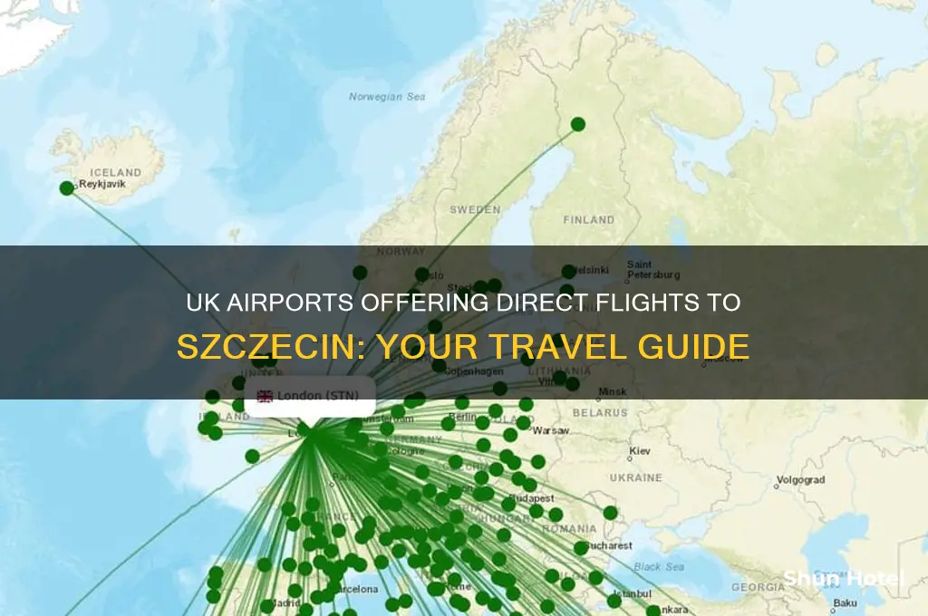 which uk airports fly to szczecin