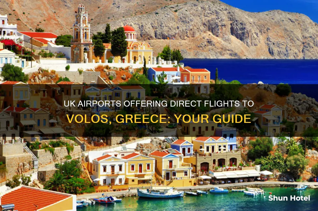 which uk airports fly to volos