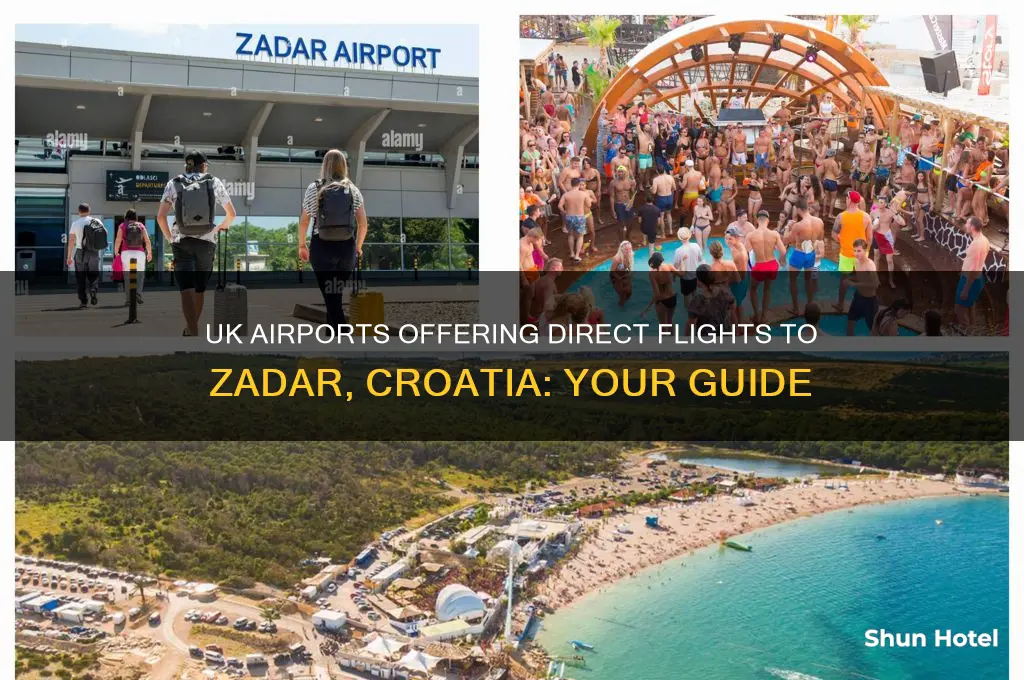 which uk airports fly to zadar