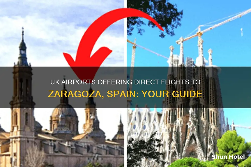 which uk airports fly to zaragoza