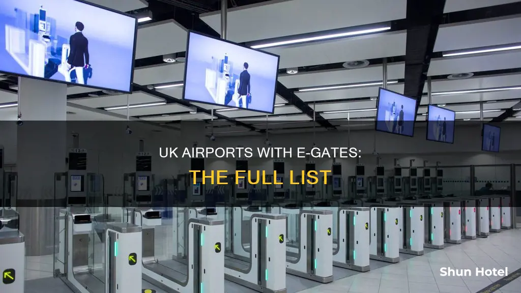 which uk airports have e gates