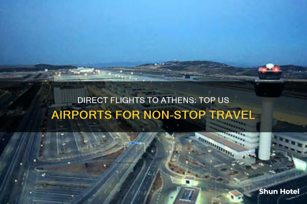 which us airports fly direct to athens