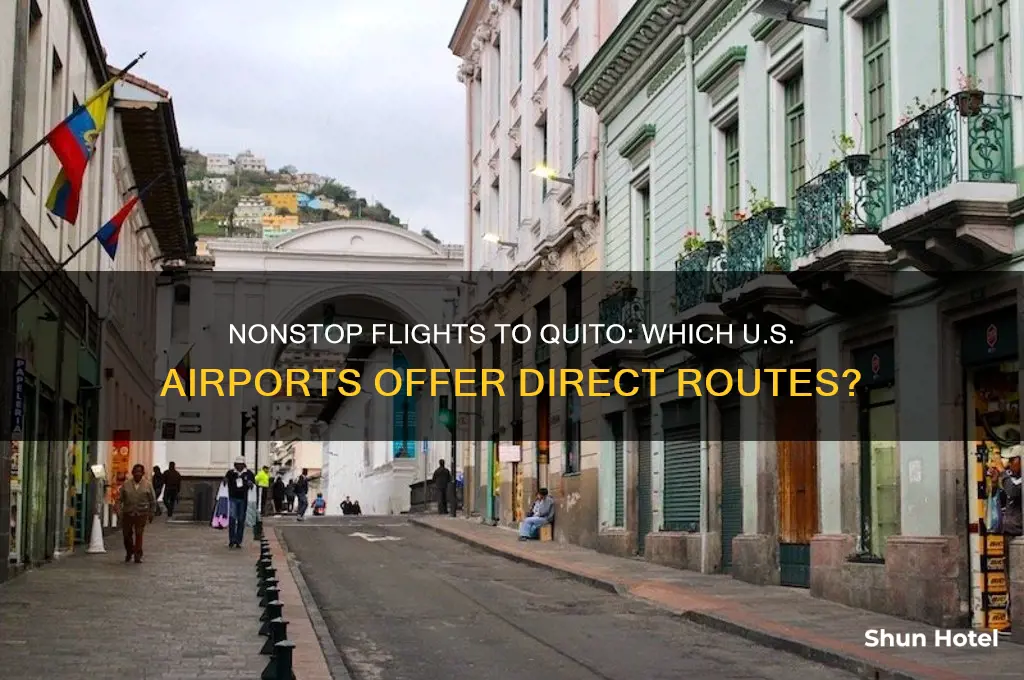 which us airports fly nonstop to quito