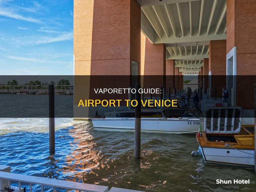 which vaporetto from airport to venice