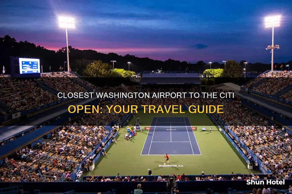 which washington airport is closest to the citi open