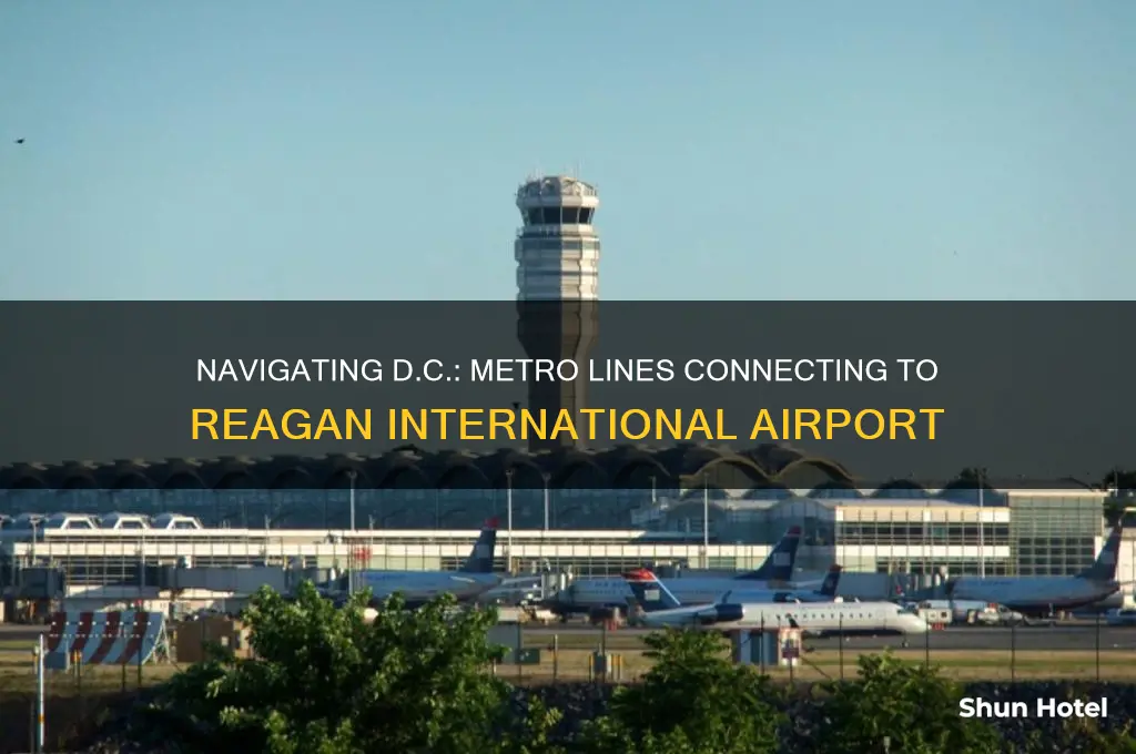 which washington dc metro lines service ronald regan international airport