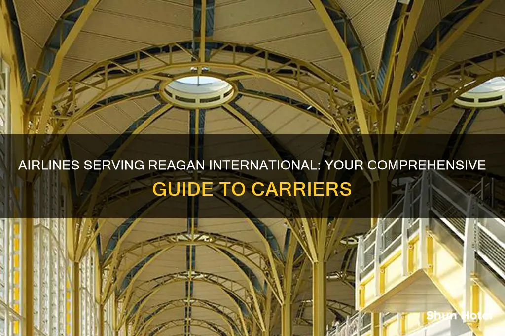 who airlines fly into regan international airport
