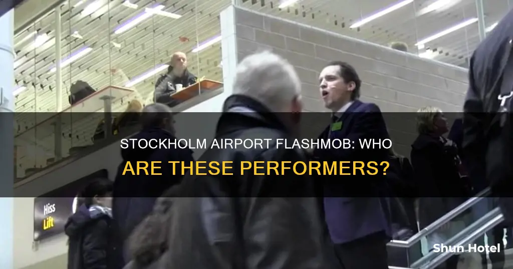 who are the stockholm airport flashmob