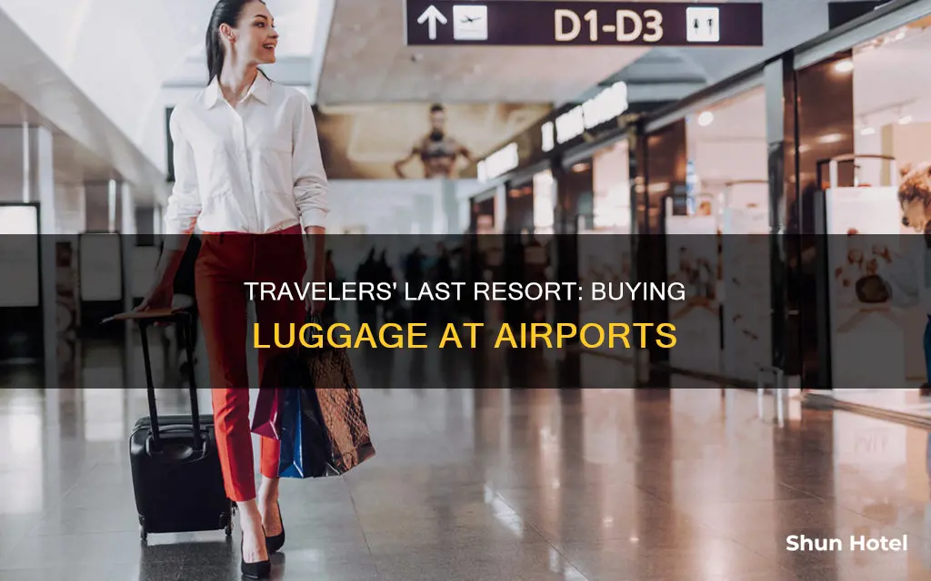 who buys luggage at an airport