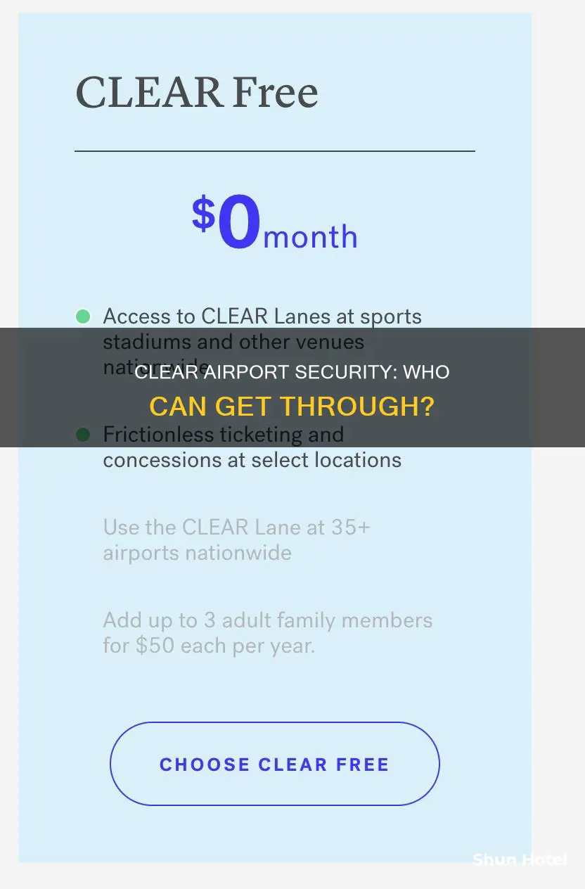 who can get clear airport