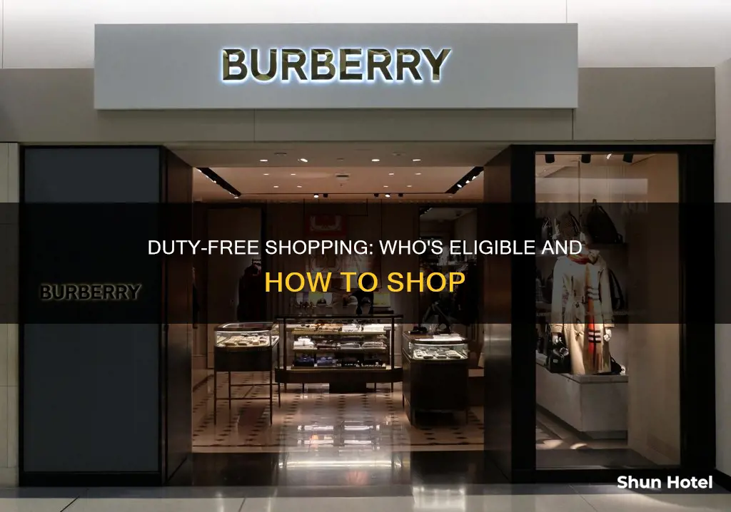 who can shop at duty free in airports