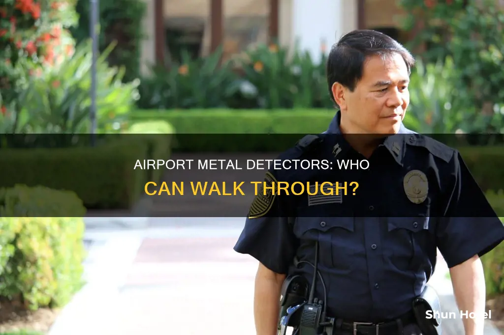 who can use a metal detector in an airport